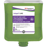 Savon de puissance moyenne pour les mains Solopol, Pierre ponce, 2 L, Cartouche en plastique, Lime Helyx Safety & Industrial Supplies