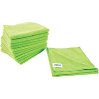 Chiffon de d&eacute;poussi&eacute;rage et nettoyage, Microfibre, Vert Helyx Safety & Industrial Supplies