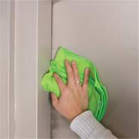 Chiffon de d&eacute;poussi&eacute;rage et nettoyage, Microfibre, Vert Helyx Safety & Industrial Supplies
