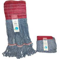 Wide-Band Mop Head, Antimicrobial/Floor Finishing/Specialty, Cotton/Rayon/Synthetic, Loop Style Helyx Safety & Industrial Supplies