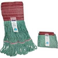 Wide-Band Mop Head, Antimicrobial/Floor Finishing/Specialty, Cotton/Rayon/Synthetic, Loop Style Helyx Safety & Industrial Supplies