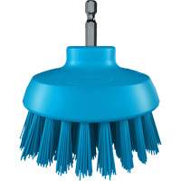 Brosse ronde HyDrive pour perceuse, Soies Tr&egrave;s ferme, Longueur de 3-1/10", Bleu Helyx Safety & Industrial Supplies