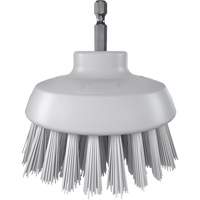 Brosse ronde HyDrive pour perceuse, Soies Tr&egrave;s ferme, Longueur de 3-1/10", Blanc Helyx Safety & Industrial Supplies
