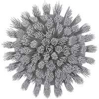 Brosse ronde HyDrive pour perceuse, Soies Tr&egrave;s ferme, Longueur de 3-1/10", Blanc Helyx Safety & Industrial Supplies