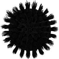 Brosse ronde HyDrive pour perceuse, Soies Tr&egrave;s ferme, Longueur de 3-1/10", Noir Helyx Safety & Industrial Supplies