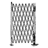 Barri&egrave;res de s&eacute;curit&eacute; galvanis&eacute;es repliables, Repliable simple fixe, 4' lo x 6' h d&eacute;ploy&eacute; Helyx Safety & Industrial Supplies