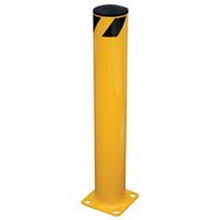 Butoir de s&eacute;curit&eacute;, Acier, 36" h x 5,5" la, Jaune Helyx Safety & Industrial Supplies