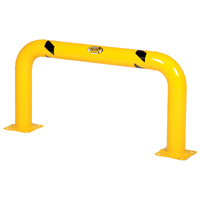High Profile Machinery Guards, 4' W x 2' H, Yellow Helyx Safety & Industrial Supplies