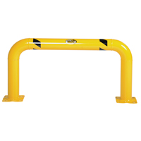 High Profile Machinery Guards, 4' W x 2' H, Yellow Helyx Safety & Industrial Supplies