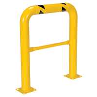 High Profile Machinery Guards, 3' W x 3.5' H, Yellow Helyx Safety & Industrial Supplies