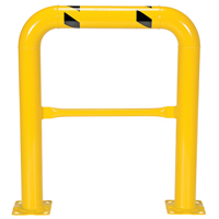 High Profile Machinery Guards, 3' W x 3.5' H, Yellow Helyx Safety & Industrial Supplies