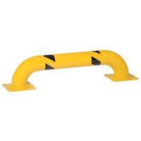 Low Profile Rack Guards, 3' W x 0.75' H, Yellow Helyx Safety & Industrial Supplies