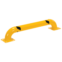 Low Profile Rack Guards, 4' W x 0.75' H, Yellow Helyx Safety & Industrial Supplies