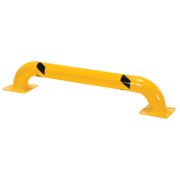 Low Profile Rack Guards, 4' W x 0.75' H, Yellow Helyx Safety & Industrial Supplies