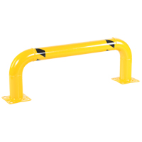 Low Profile Rack Guards, 4' W x 1.4' H, Yellow Helyx Safety & Industrial Supplies