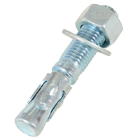 Boulon d'ancrage &agrave; cheville, Zingu&eacute;, 3/4" x 4-1/4" Helyx Safety & Industrial Supplies