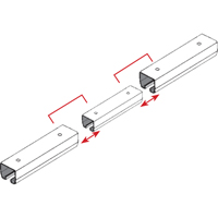&eacute;clisse pour rail de roulement de mur-rideau Helyx Safety & Industrial Supplies