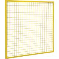 Composantes pour partitions & cloisons grillag&eacute;es - Panneaux, 4' h x 4' la, Jaune Helyx Safety & Industrial Supplies