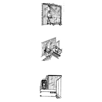 Portes &agrave; lani&egrave;res, 4' x 7' Ouverture de la porte, Largeur des lani&egrave;res 8", &eacute;paisseur  des lani&egrave;res 0,080" Helyx Safety & Industrial Supplies