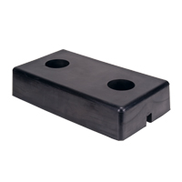 Molded Dock Bumpers, Rubber, 18" W x 4" D x 10" H Helyx Safety & Industrial Supplies