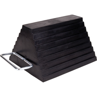Wheel Chock, 9" x 8" x 6", Black Helyx Safety & Industrial Supplies