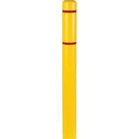 Polyethylene Bollard Covers, 4-1/2" Dia. x 52" L, Yellow Helyx Safety & Industrial Supplies