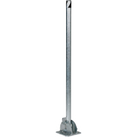 Butoirs repliables, Acier, 42" h x 1-3/4" la, Argent Helyx Safety & Industrial Supplies
