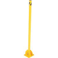 Butoirs repliables, Acier, 42" h x 1-3/4" la, Jaune Helyx Safety & Industrial Supplies