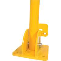 Butoirs repliables, Acier, 42" h x 1-3/4" la, Jaune Helyx Safety & Industrial Supplies