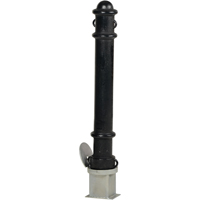 Bornes d&eacute;coratives amovibles, Acier, 40" h x 4-1/2" la, Noir Helyx Safety & Industrial Supplies