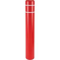 Polyethylene Bollard Covers, 4-1/2" Dia. x 64" L, Red Helyx Safety & Industrial Supplies