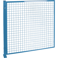 Perimeter Guards - Mesh Style, 4' H x 4' W, Blue Helyx Safety & Industrial Supplies