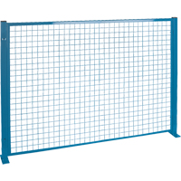 Perimeter Guards - Mesh Style, 4' H x 8' W, Blue Helyx Safety & Industrial Supplies