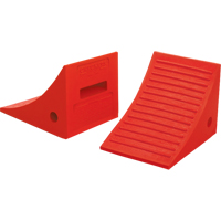 Cales-roue pour usage g&eacute;n&eacute;ral, Polyur&eacute;thane, Orange, 8" la x 11-1/4" p x 8-1/4" h Helyx Safety & Industrial Supplies