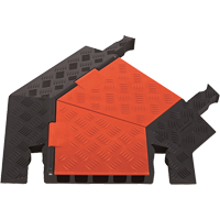 Protecteur de c&acirc;ble pour usage g&eacute;n&eacute;ral &agrave; 5 canaux Guard Dog, virage &agrave; droite Helyx Safety & Industrial Supplies