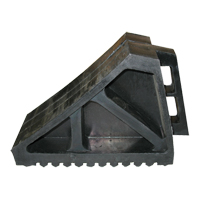 Wheel Chock, 10-5/8" x 7" x 4-1/2", Black Helyx Safety & Industrial Supplies