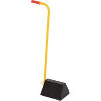 Ergo Handle Wheel Chock, 9-1/4" x 8" x 6", Black Helyx Safety & Industrial Supplies