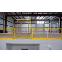 Barri&egrave;re de s&eacute;curit&eacute; pour mezzanine, 68-1/2" lo x 42" ha, 80-1/16" &eacute;lev&eacute;e, Jaune Helyx Safety & Industrial Supplies