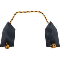 Airline Wheel Chock, 5" x 10" x 4-1/2", Black Helyx Safety & Industrial Supplies