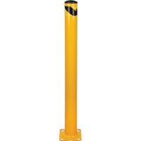 Bollard, Steel, 48" H x 4-1/2" W, Yellow Helyx Safety & Industrial Supplies