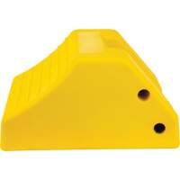 Heavy-Duty Wheel Chocks, Urethane, Yellow, 15-1/2" W x 17-7/10" D x 10" H Helyx Safety & Industrial Supplies