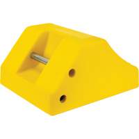 Heavy-Duty Wheel Chocks, Urethane, Yellow, 15-1/2" W x 17-7/10" D x 10" H Helyx Safety & Industrial Supplies
