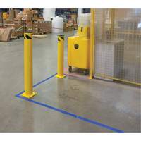 Butoir de s&eacute;curit&eacute;, Acier, 36" h x 5-1/2" la, Jaune Helyx Safety & Industrial Supplies