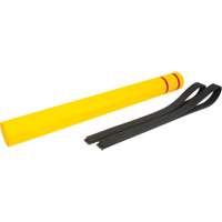Capuchon en poly&eacute;thyl&egrave;ne pour borne de protection, 4-1/2" dia. x 52" l, Rouge/Jaune Helyx Safety & Industrial Supplies
