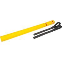Capuchon en poly&eacute;thyl&egrave;ne pour borne de protection, 4-1/2" dia. x 64" l, Rouge/Jaune Helyx Safety & Industrial Supplies