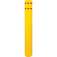 Capuchon en poly&eacute;thyl&egrave;ne pour borne de protection, 6-5/8" dia. x 52" l, Rouge/Jaune Helyx Safety & Industrial Supplies