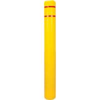 Polyethylene Bollard Cover, 6-5/8" Dia. x 60" L, Red/Yellow Helyx Safety & Industrial Supplies