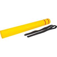 Polyethylene Bollard Cover, 6-5/8" Dia. x 60" L, Red/Yellow Helyx Safety & Industrial Supplies