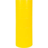 Polyethylene Bollard Cover, 6-5/8" Dia. x 60" L, Red/Yellow Helyx Safety & Industrial Supplies