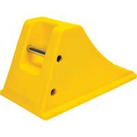 Wheel Chocks with Aluminum Tread, Polyurethane, Safety Yellow, 11-1/4" W x 21" D x 12-1/4" H Helyx Safety & Industrial Supplies